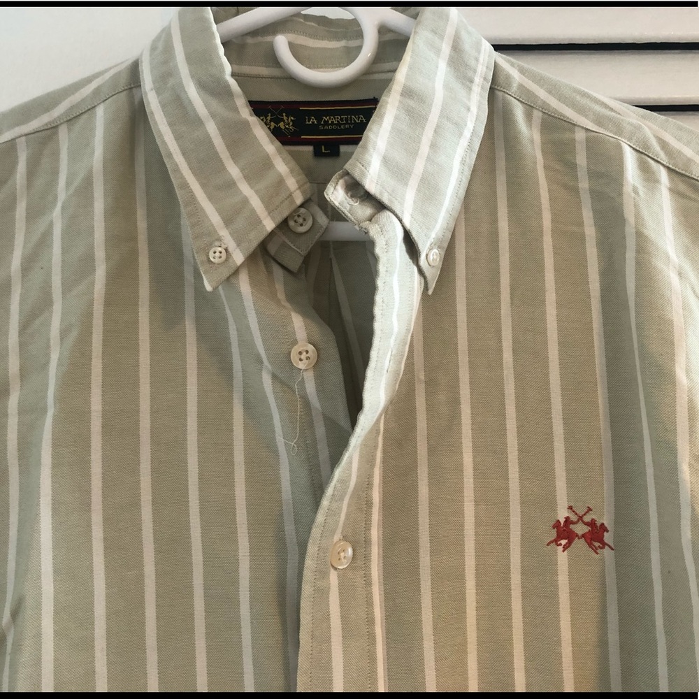 La Martina green shirt